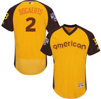 Mens Boston Red Sox #2 Xander Bogaerts 2016 All-Stars Home Run Derby Flexbase Baseball Jersey