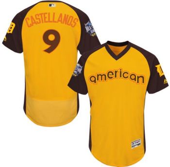 Mens Detroit Tigers #9 Nick Castellanos 2016 All-Stars Home Run Derby Flexbase Baseball Jersey