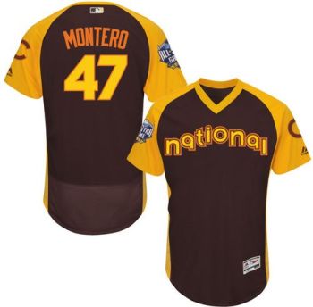 Mens Chicago Cubs #47 Miguel Montero 2016 All-Stars Home Run Derby Flexbase Baseball Jersey