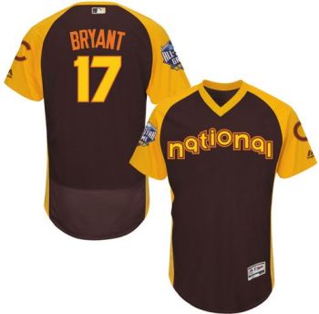 Mens Chicago Cubs #17 Kris Bryant 2016 All-Stars Home Run Derby Flexbase Baseball Jersey