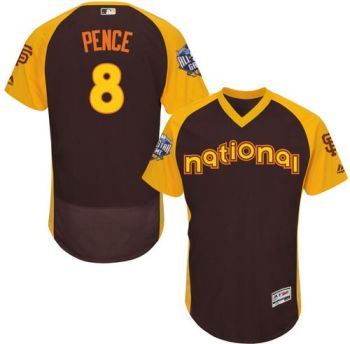 Mens San Francisco Giants #8 Hunter Pence 2016 All-Stars Home Run Derby Flexbase Baseball Jersey