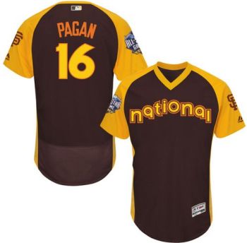 Mens San Francisco Giants #16 Angel Pagan 2016 All-Stars Home Run Derby Flexbase Baseball Jersey