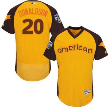 Mens Toronto Blue Jays #20 Josh Donaldson 2016 All-Stars Home Run Derby Flexbase Baseball Jersey