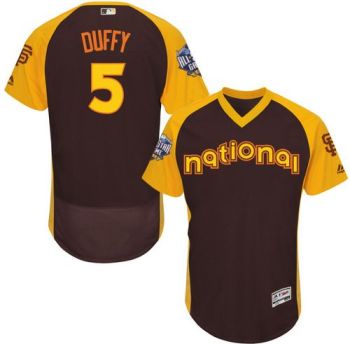 Mens San Francisco Giants #5 Matt Duffy 2016 All-Stars Home Run Derby Flexbase Baseball Jersey