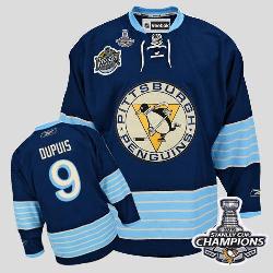 Pittsburgh Penguins #9 Pascal Dupuis 2011 Winter Classic Vintage Dark Blue 2016 Stanley Cup Champions Stitched NHL Jersey