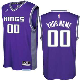 Men's Sacramento Kings adidas Purple Custom Road Jersey