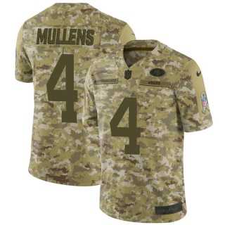 Nike San Francisco 49ers #4 Nick Mullens Camo Men's Stitched NFL Limited 2018 Salute To Service Jersey