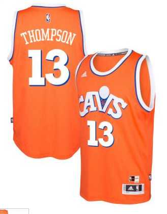 adidas Cleveland Cavaliers #13 Tristan Thompson Orange Hardwood Classics Swingman Jersey