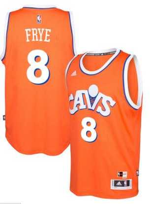 adidas Cleveland Cavaliers #8 Channing Frye Orange Hardwood Classics Swingman Jersey