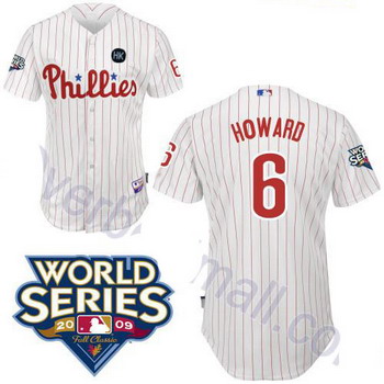 Kids Philadelphia Phillies 6 Ryan Howard White Jerseys Cheap