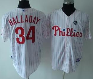 Cheap Women Philadelphia Phillies 34 Roy Halladay White Jersey