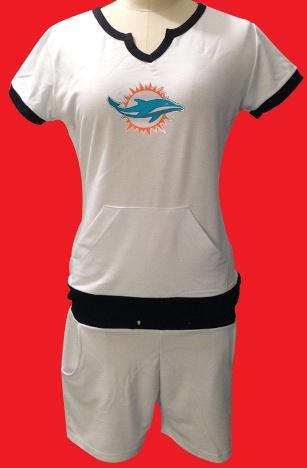 Cheap Women Nike Miami Dolphins White NFL Sport Suit