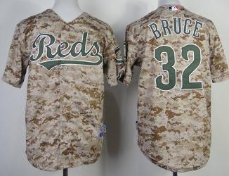 Kids Cincinnati Reds 32 Jay Bruce 2014 Alternate Camo Cool Base MLB Jersey Cheap