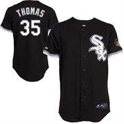 Chicago White Sox 35 Frank Thomas Black MLB Jerseys Cheap