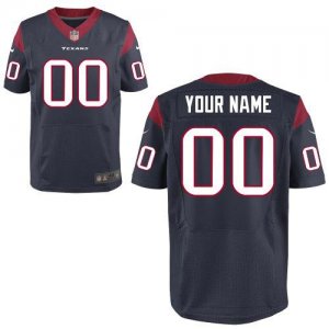 Nike Houston Texans Customized Elite Team Color Navy Blue Nike NFL Jerseys Cheap