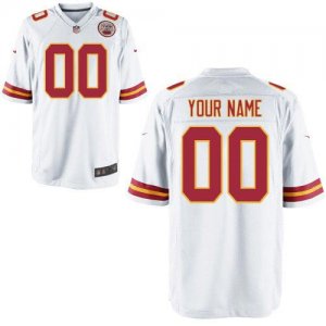 Nike Kansas City Chiefs Customized Game White Nike NFL Jerseys Cheap