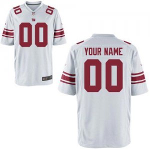 Nike New York Giants Customized Game White Nike NFL Jerseys Cheap