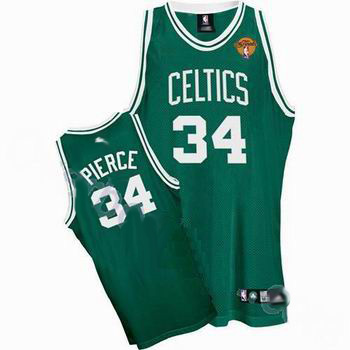 Boston Celtics 34 Paul Pierce Green Jersey with 2010 Finals Jersey Cheap