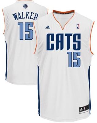 Charlotte Bobcats 15 Kemba Walker White Revolution 30 Swingman NBA Jersey Cheap