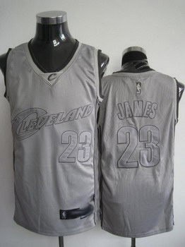 Cleveland CAVALIERS JAMES grey Field Issue Swingman Jersey Cheap