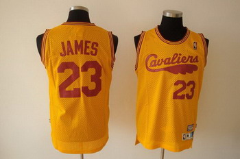 Cleveland CAVALIERS 23 LEBRON JAMES orange SWINGMAN jerseys Cheap