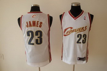 CAVALIERS 23 LEBRON JAMES white SWINGMAN jerseys Cheap