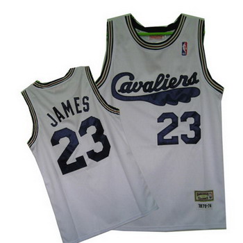 Cleveland CAVALIERS 23 LEBRON JAMES white jerseys Cheap