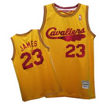 Cleveland CAVALIERS 23 LEBRON JAMES orange jerseys Cheap