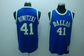 Dallas Mavericks 41 Nowitzki Blue Swingman Jerseys Cheap