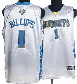 Denver Nuggets 1 Billups White Jersey Cheap