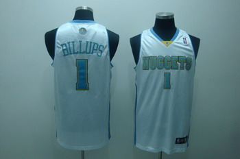 Denver Nuggets 1 C.Billups White Jerseys Cheap