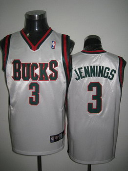 Milwaukee Bucks JENNINGS white jerseys Cheap