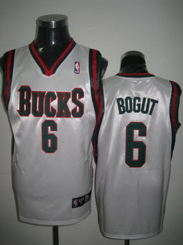 Milwaukee Bucks BOGUT white jerseys Cheap