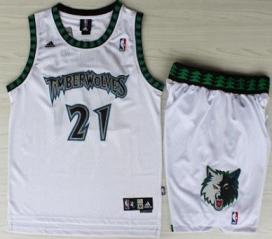 Minnesota Timberwolves 21 Kevin Garnett White Hardwood Classics Revolution 30 NBA Jersey Short Suits Cheap