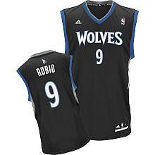 Minnesota Timberwolves 9 Rubio Black Revolution 30 Swingman Jerseys Cheap