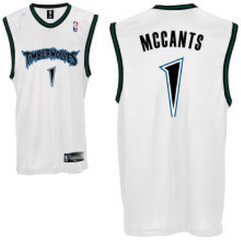 Minnesota T.Wolves 1 R.McCants White Jersey Cheap