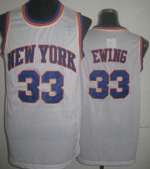 New York Knicks 33 Partick Ewing White Revolution 30 NBA Jersey Cheap