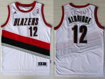 Portland Trail Blazers 12 LaMarcus Aldridge White Revolution 30 Swingman NBA Jerseys Cheap