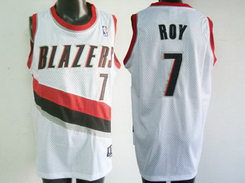 Portland Trail Blazers 7 Roy white jerseys Cheap