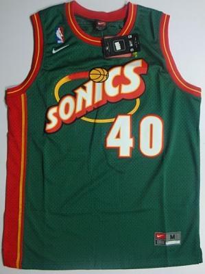 Seattle SuperSonics #40 Shawn Kemp Green NBA Jerseys Cheap