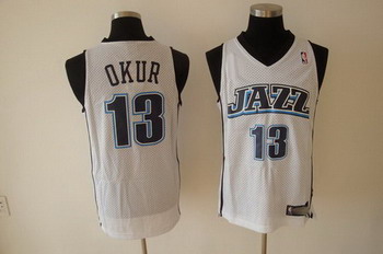 Utah Jazz 13 OKUR white SWINGMAN jerseys Cheap