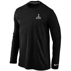 Nike Seattle Seahawks Super Bowl XLVIII Champions Trophy Collection Locker Room Long Sleeve Black Cheap