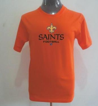 New Orleans Sains Big & Tall Critical Victory T-Shirt Orange Cheap