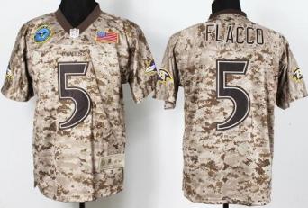 Nike Baltimore Ravens 5 Joe Flacco Salute to Service Digital Camo Elite NFL Jersey Cheap