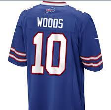 Nike Buffalo Bills 10 Robert Woods Blue Elite Jersey Cheap