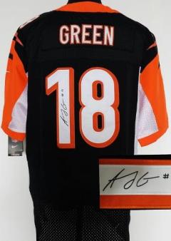 Nike Cincinnati Bengals 18 A.J. Green Black Elite Signed NFL Jerseys Cheap