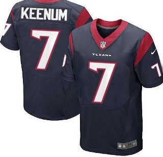 Nike Houston Texans 7 Case Keenum Game Blue NFL Jerseys Cheap