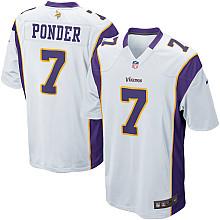 Nike Minnesota Vikings 7# Christian Ponder White Nike NFL Jerseys Cheap