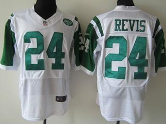 Nike New York Jets 24# Darrelle Revis White Elite Nike NFL Jerseys Cheap