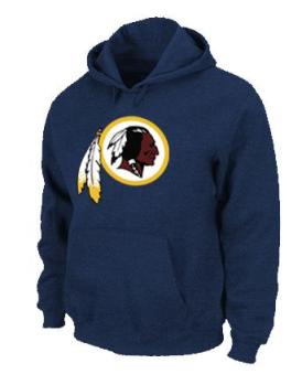 Washington Red Skins Logo Pullover Hoodie Dark Blue Cheap